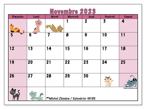 Calendrier Novembre Imprimer Ds Michel Zbinden Fr