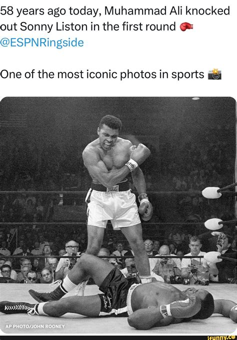 Years Ago Today Muhammad Ali Knocked Out Sonny Liston In The First