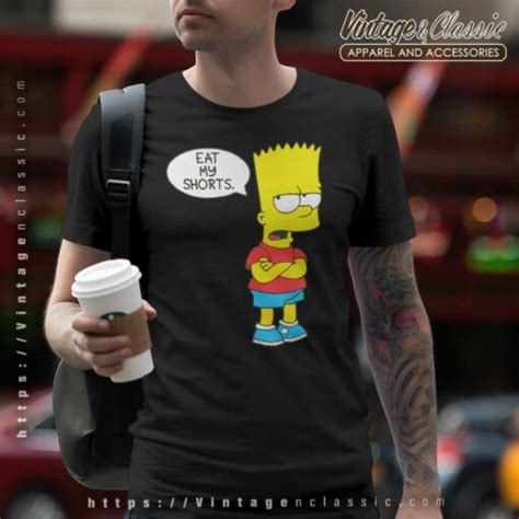 Bart Simpson Eat My Shorts Shirt - Vintagenclassic Tee