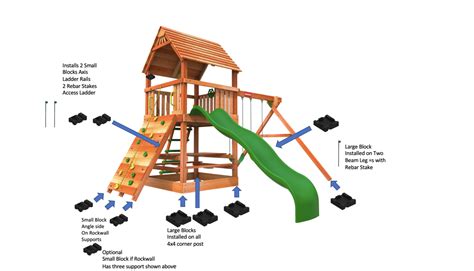 Swing Set Leveling Kit For Straight Leg Units Leveldry Llc Leveldry