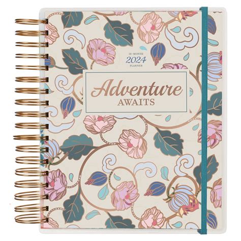 Inspirational 18 Month Planner 2024 Adventure Awaits Personal Organizer Daily Weekly Agenda