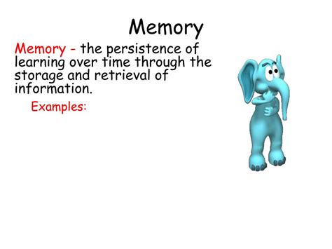 Ppt Cognition A Memory B Thinking Problems Solving Creativity