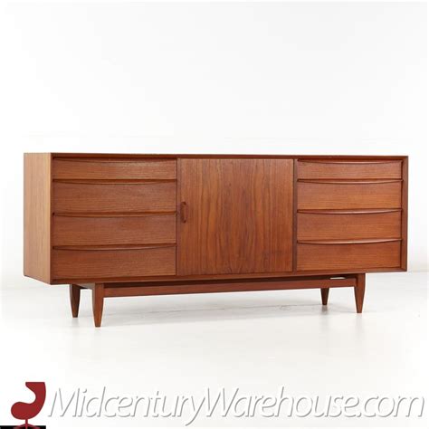 Svend Madsen For Falster Mobelfabrik Mid Century Teak Credenza Mid