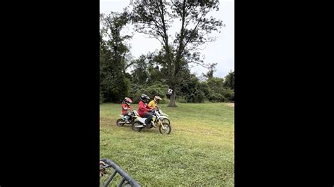 Dirt Bike Races When A 50cc E Bike 110 Klx And 65cc Husky Battle