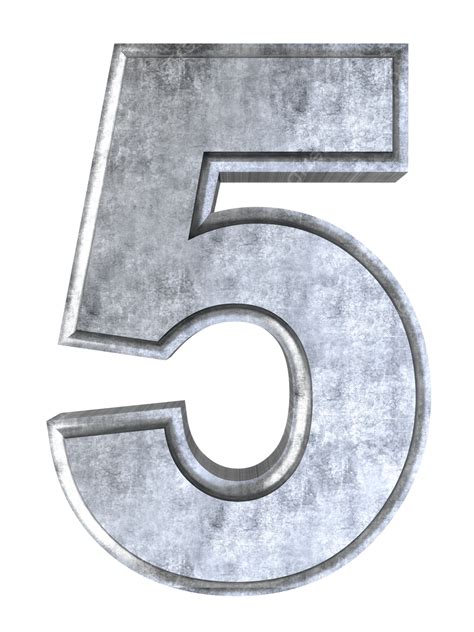 Number 5 Symbol Symbol Steel Five Png Transparent Image And Clipart