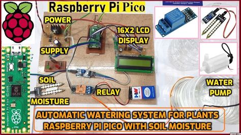 Automatic Watering System For Plants Using Raspberry Pi Pico With Soil