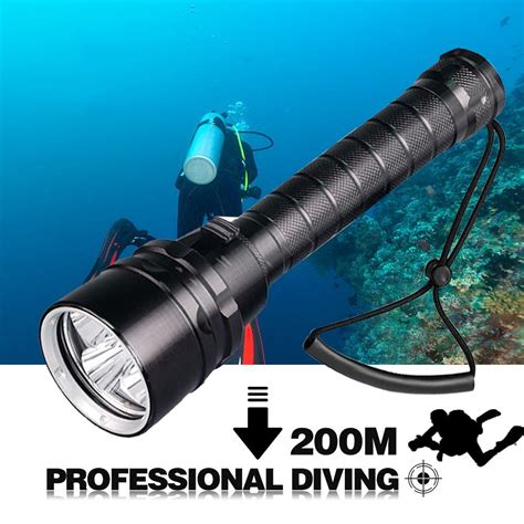 Helius Lm T L Ip Battery Led Diving Underwater Torch