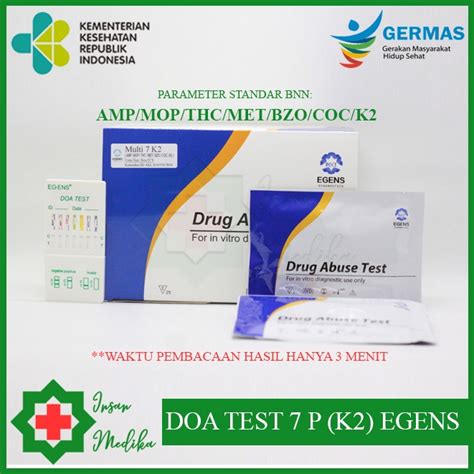 Jual Alat Test Narkoba 7 Parameter K2 EGENS Isi 25 Shopee Indonesia