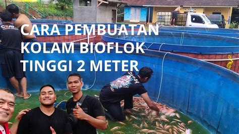 Cara Pembuatan Kolam Terpal Bioflok Dengan Tinggi 2 Meter YouTube