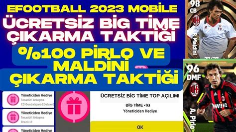 EFOOTBALL 2023 MOBİLE 100 PİRLO VE MALDİNİ ÇIKARTMA TAKTİĞİ ÜCRETSİZ