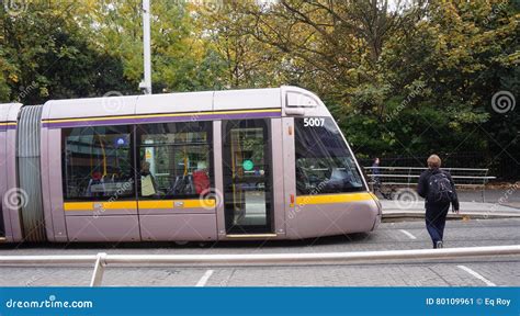 A LUAS Tramway In Dublin, Ireland Editorial Photo | CartoonDealer.com #80109961