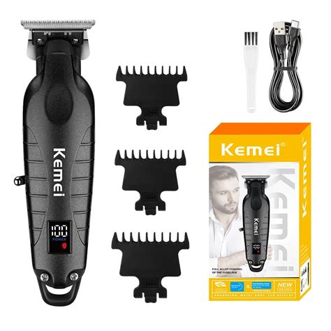 Kemei KM 2293 Electric Clipper Cabelo Sal O N Vel P L Mina De Metal