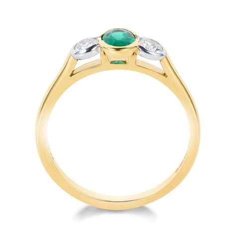 Oval Emerald And Diamond Ring Pravins