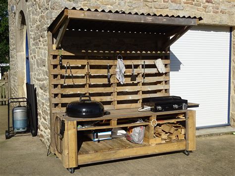 Cuisine D Ext Rieur Mobile Avec Plancha Et Barbecue Int Gr Enti Rement