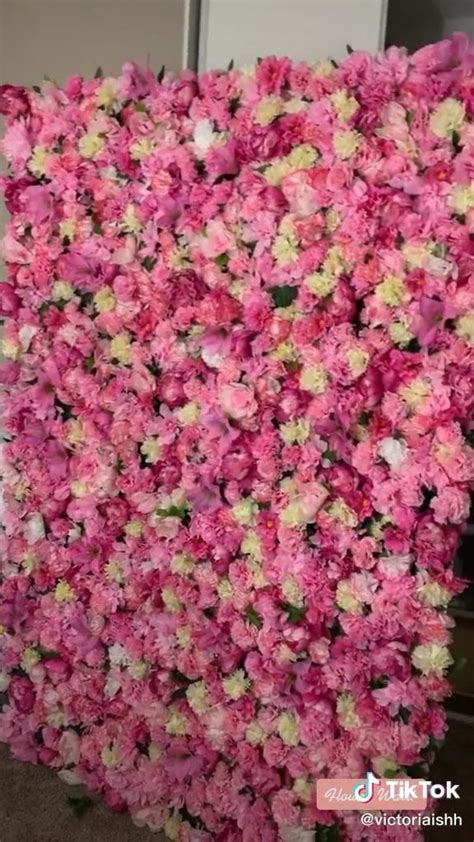 Flower Wall🌸 [video] Flower Wall Backdrop Diy Flower Wall Backdrop