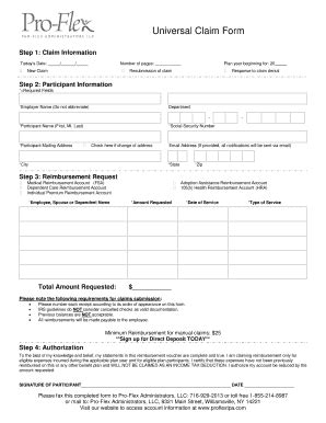 Fillable Online Step Claim Information Fax Email Print Pdffiller