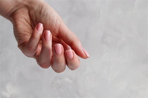 Premium Photo Neat Nude Manicure Fashion And Beauty Minimalism Closeup