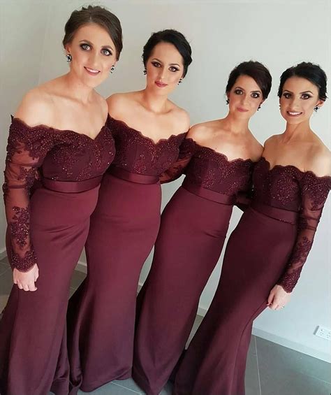 Dark Maroon Bridesmaid Dresses Maroon Bridesmaid Dresses Bridesmaid