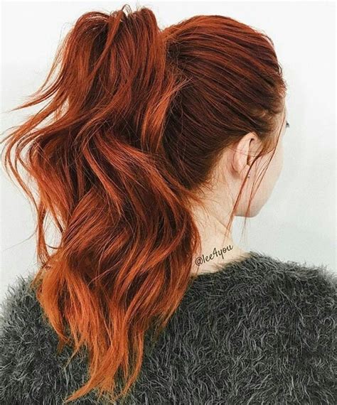 Deep Copper Color Ginger Hair Color Ginger Hair Red Balayage Hair