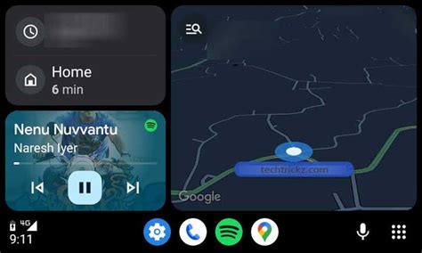 Get Android Auto With Split Screen Layout Coolwalk UI Techtrickz