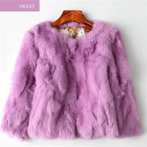 Natural Real Rabbit Fur Coat Genuine Multi Colors Rabbit Fur Waistcoat