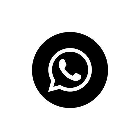 Whatsapp Logo Schwarz Und Wei Png