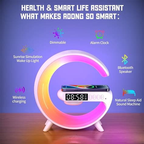 G Atmosphere Rgb Light Bluetooth Speaker With Wireless Charging