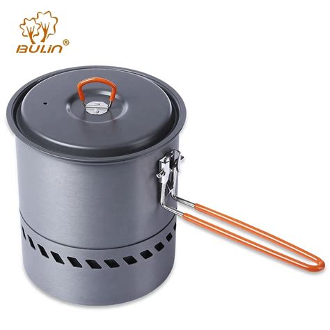 Bulin Portable Aluminum Outdoor Pot Pan Cookware Camping Pots And Pans