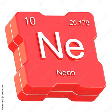 Neon Symbol On Periodic Table