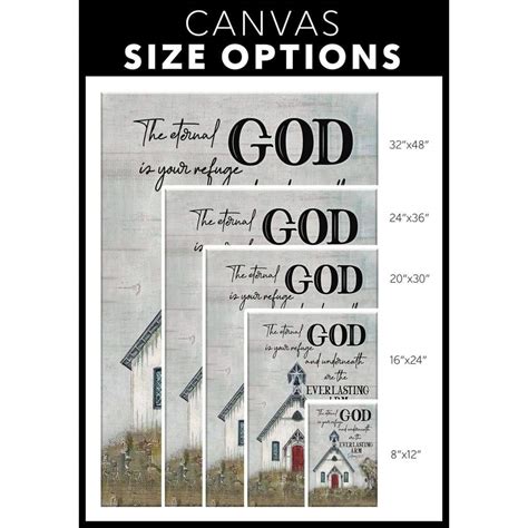 Deuteronomy 3327 The Eternal God Is Your Refuge Bible Verse Wall Art