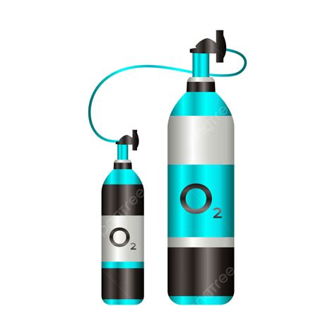 Hospital Oxygen Cylinder Tank Vector Design Liquid Oxygen Cylinder