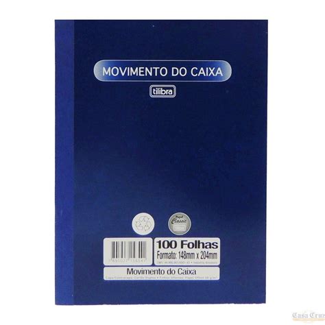 Livro movimento do caixa grande capa flexível 100 fls Tilibra