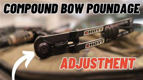 Compound Bow Poundage Adjustment How To Adjust A Compound Bow YouTube