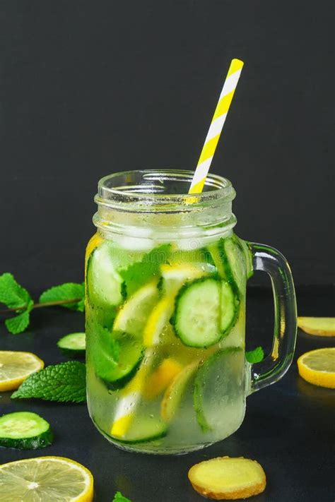 Sassy Water Fresh Cool Water With Cucumber Lemon Ginger And Mint