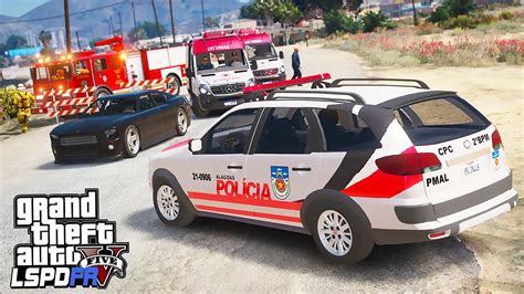 Ocorrencia Carro Em Chamas Pmal Gta Rotina Policial Youtube