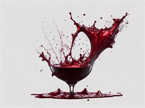 Premium Photo Red Wine Splash Isolated On Transparent Or White Background