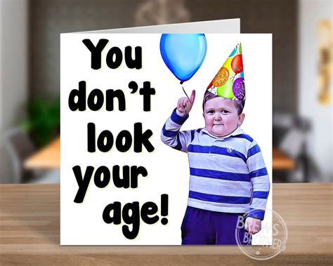 Hasbulla Birthday Card Funny Pop Culture Birthday Ideas 2022 Etsy Uk