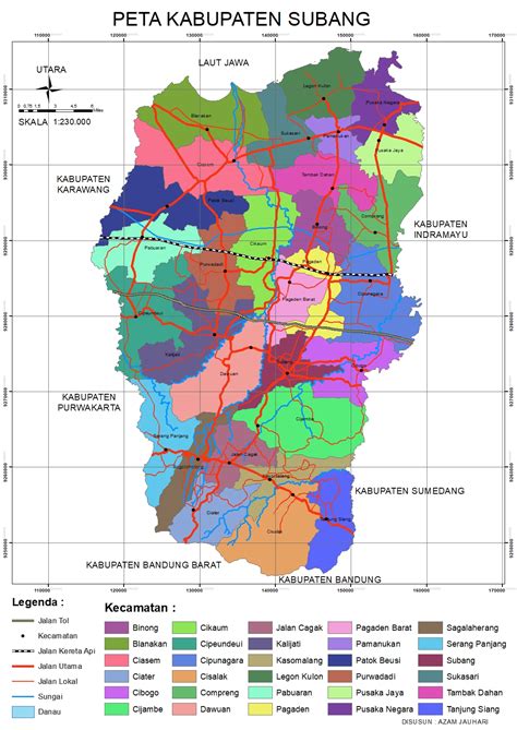 PETA KABUPATEN SUBANG