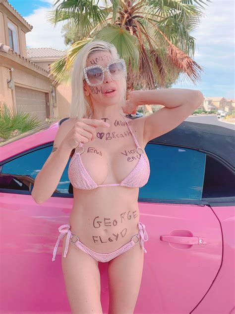 Angelique Morgan In A Bikini Support For BLM In Las Vegas GotCeleb
