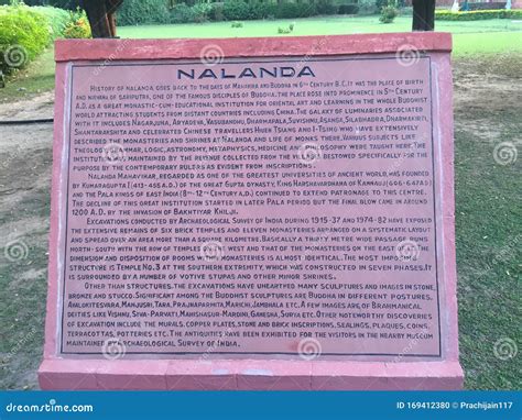 The Nalanda University History in Bihar India Editorial Image - Image of subcontinent, buddhism ...