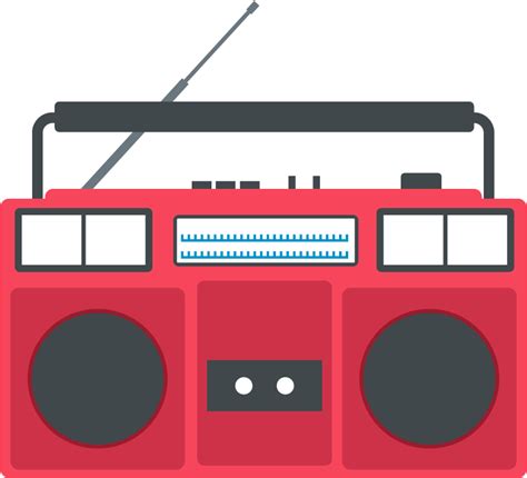 Clip Royalty Free Cassette Clipart Tv Radio Cartoon Boombox Png