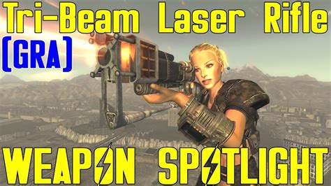 Fallout New Vegas Weapon Spotlights Tri Beam Laser Rifle Gra Youtube