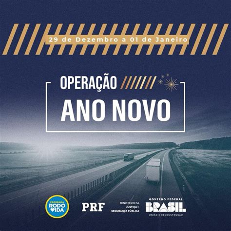 RODOVIDA PRF inicia Operação Ano Novo O foco é reduzir os índices de