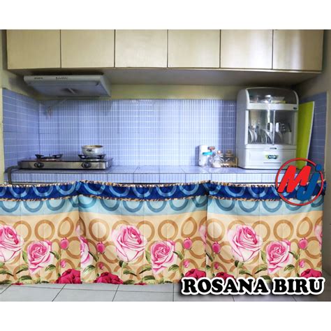 Jual Gorden Kolong Dapur Tirai Penutup Bawah Tempat Masak Dapur