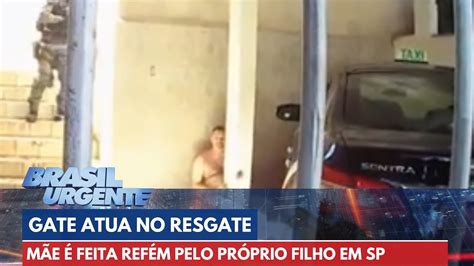 Mãe é feita refém pelo próprio filho e GATE atua no resgate Brasil