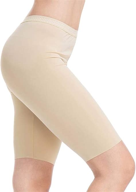 Mancyfit Slip Shorts For Women Smooth Short Leggings Half Mid Thigh