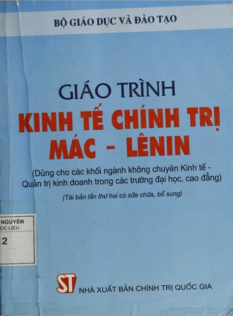 Giáo trình kinh tế chính trị Mác Lênin Thư Viện PDF