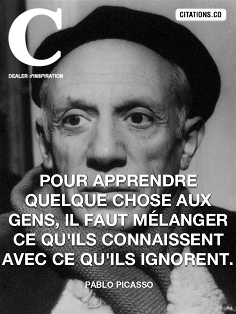 Citation Pablo Picasso Citation Inspiration