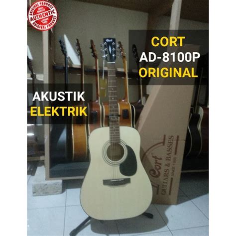 Jual Gitar Akustik Elektrik CORT ORIGINAL AD 810 OP Jumbo Shopee