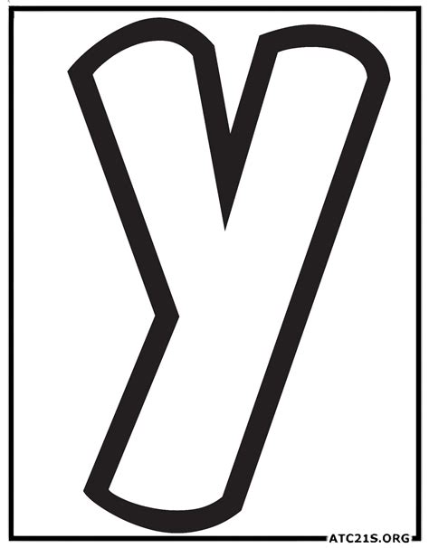 Free Letter Y Coloring Pages Download Atc21s